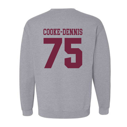 SIU Carbondale - NCAA Football : Tristan Cooke-Dennis - Classic Shersey Crewneck Sweatshirt-1
