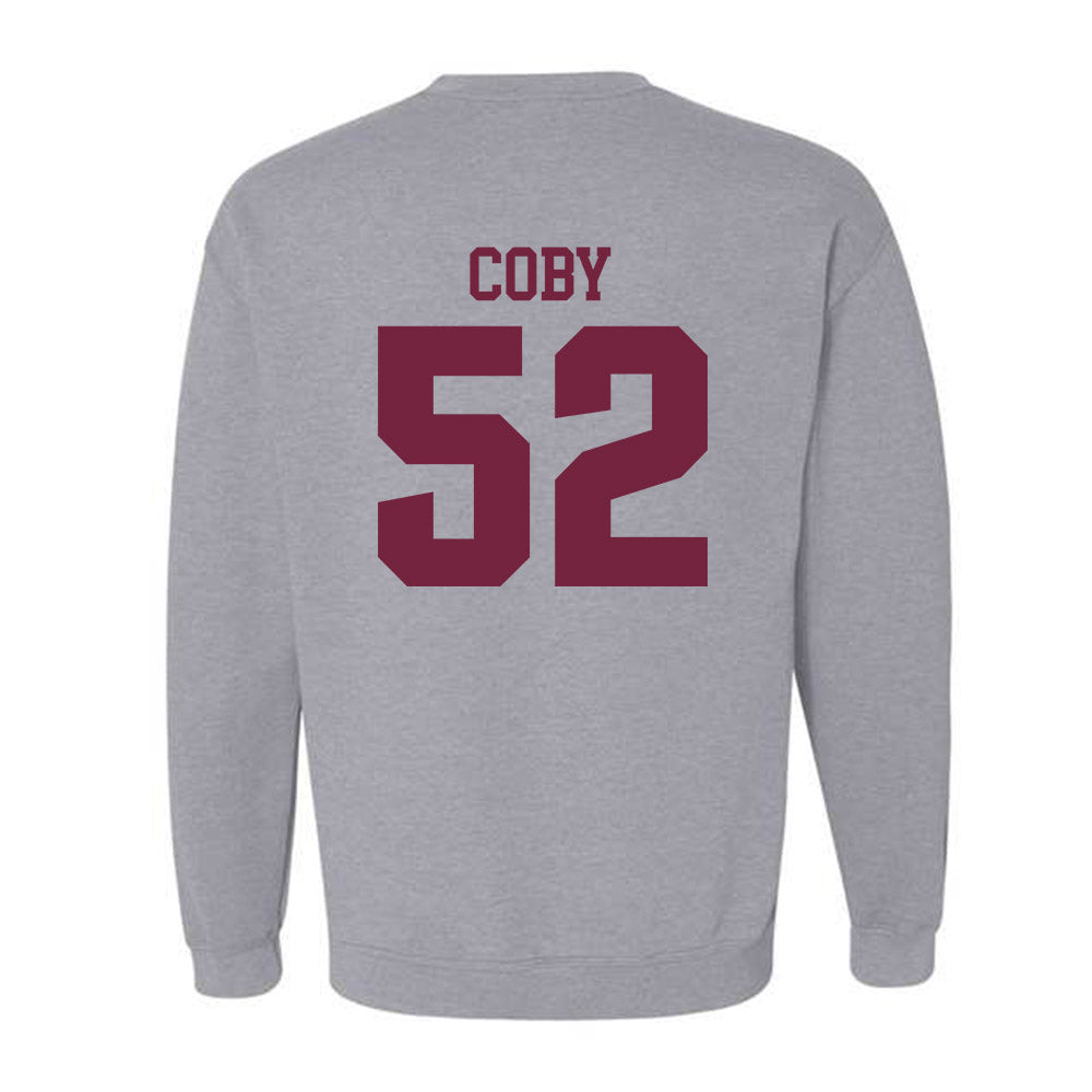 SIU Carbondale - NCAA Football : Ryan Coby - Classic Shersey Crewneck Sweatshirt-1