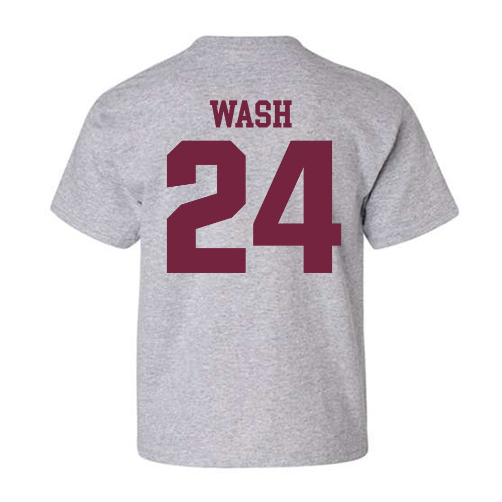 SIU Carbondale - NCAA Football : Lem Wash - Classic Shersey Youth T-Shirt-1