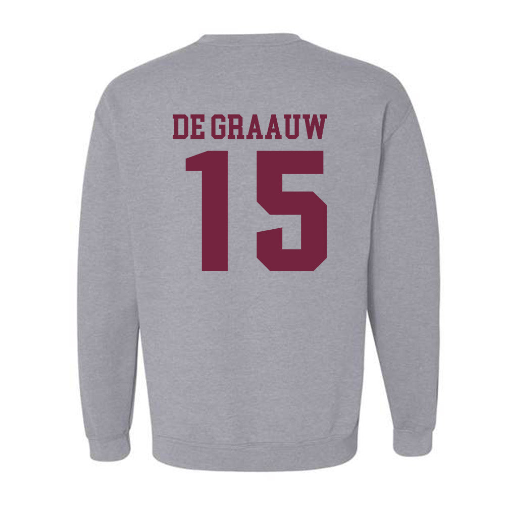 SIU Carbondale - NCAA Baseball : Gio De Graauw - Classic Shersey Crewneck Sweatshirt-1