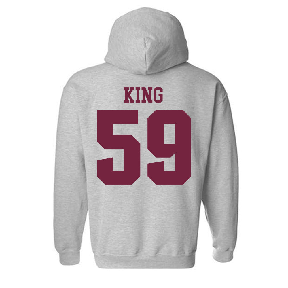 SIU Carbondale - NCAA Football : Brennan King - Classic Shersey Hooded Sweatshirt-1
