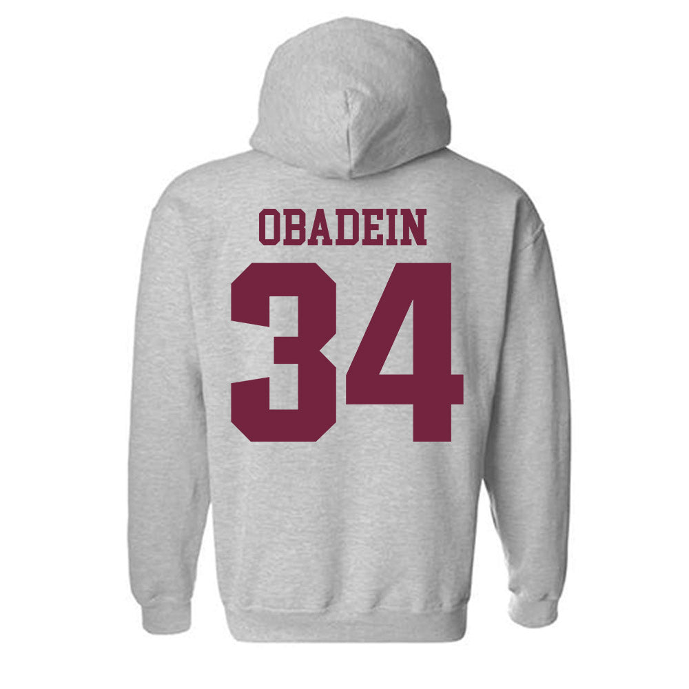 SIU Carbondale - NCAA Football : David Obadein - Classic Shersey Hooded Sweatshirt-1