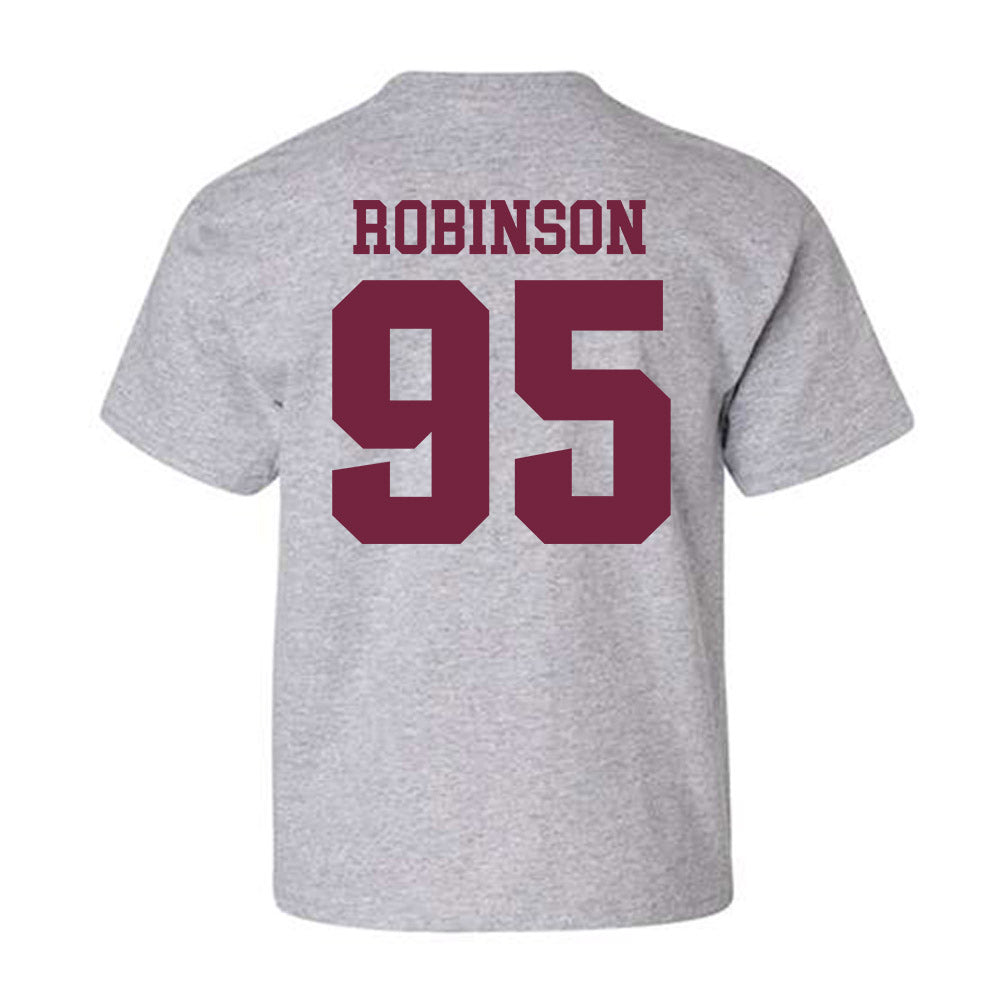 SIU Carbondale - NCAA Football : Caillou Robinson - Classic Shersey Youth T-Shirt-1