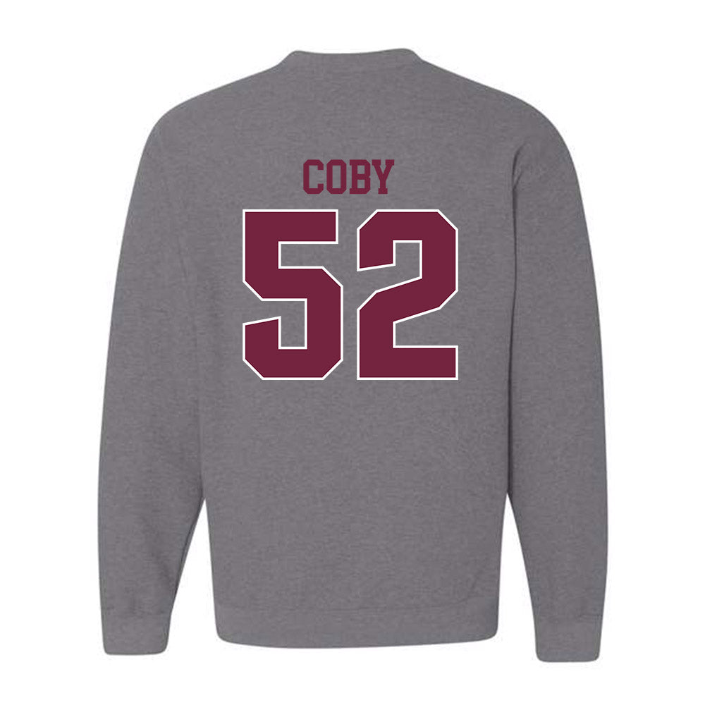 SIU Carbondale - NCAA Football : Ryan Coby - Classic Shersey Crewneck Sweatshirt-1