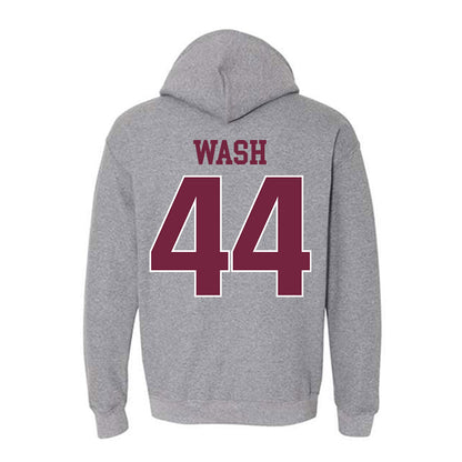 SIU Carbondale - NCAA Football : Miles Wash - Classic Shersey Hooded Sweatshirt-1