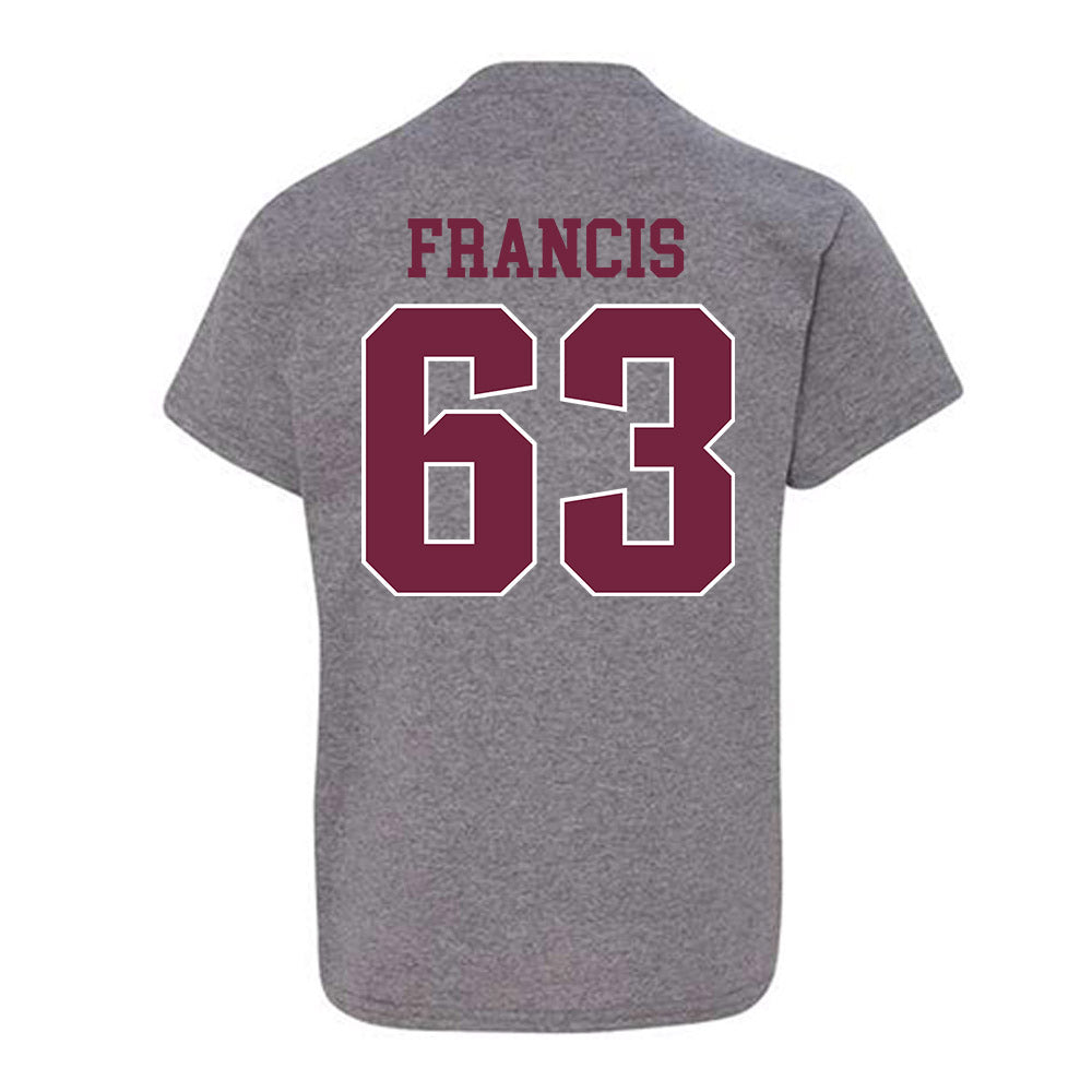 SIU Carbondale - NCAA Football : Kellen Francis - Classic Shersey Youth T-Shirt-1