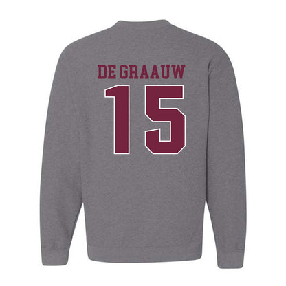 SIU Carbondale - NCAA Baseball : Gio De Graauw - Classic Shersey Crewneck Sweatshirt-1