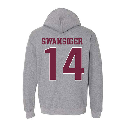 SIU Carbondale - NCAA Women's Volleyball : Ella Swansiger - Classic Shersey Hooded Sweatshirt-1