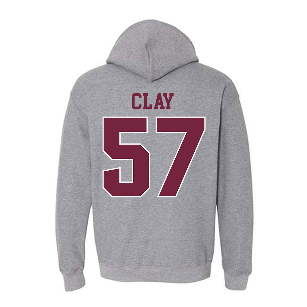 SIU Carbondale - NCAA Football : Kaden Clay - Classic Shersey Hooded Sweatshirt-1