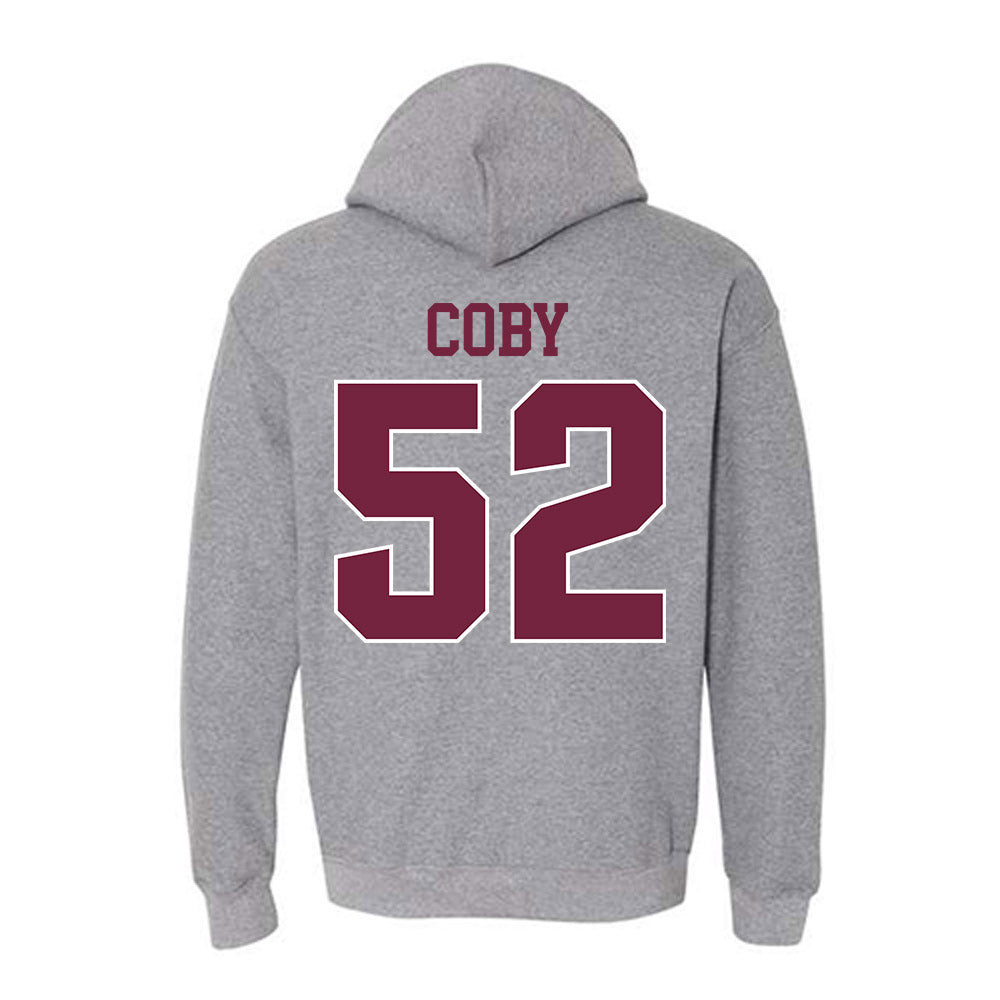 SIU Carbondale - NCAA Football : Ryan Coby - Classic Shersey Hooded Sweatshirt-1