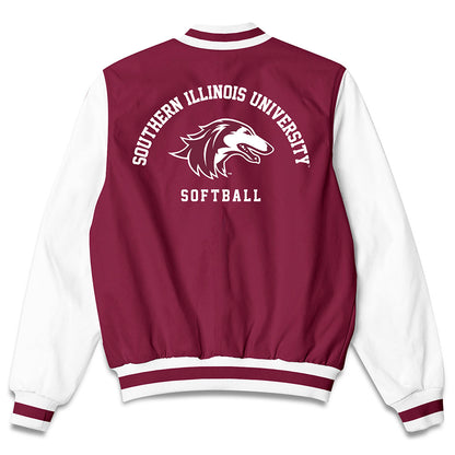 SIU Carbondale - NCAA Softball : Amanda Knutson - Bomber Jacket-1