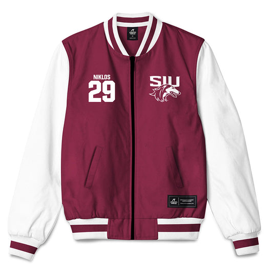 SIU Carbondale - NCAA Football : Hunter Niklos - Bomber Jacket-0