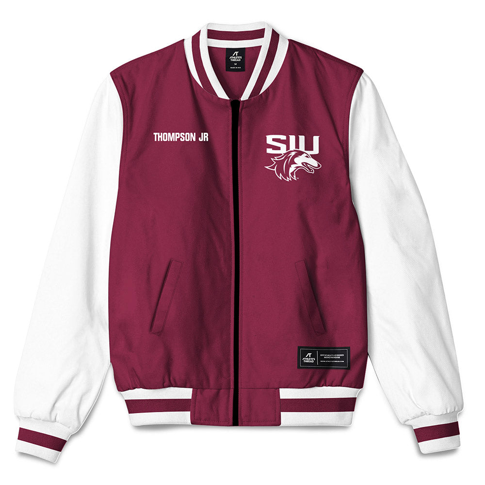 SIU Carbondale - NCAA Men's Track & Field : Monroe Thompson Jr - Bomber Jacket-0