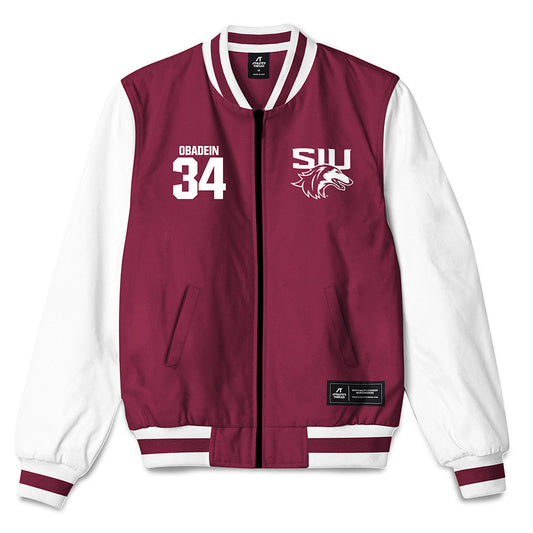 SIU Carbondale - NCAA Football : David Obadein - Bomber Jacket-0