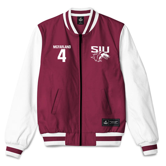 SIU Carbondale - NCAA Women's Volleyball : Ella McFarland - Bomber Jacket-0