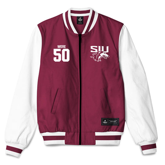 SIU Carbondale - NCAA Football : Jonah Were - Bomber Jacket-0