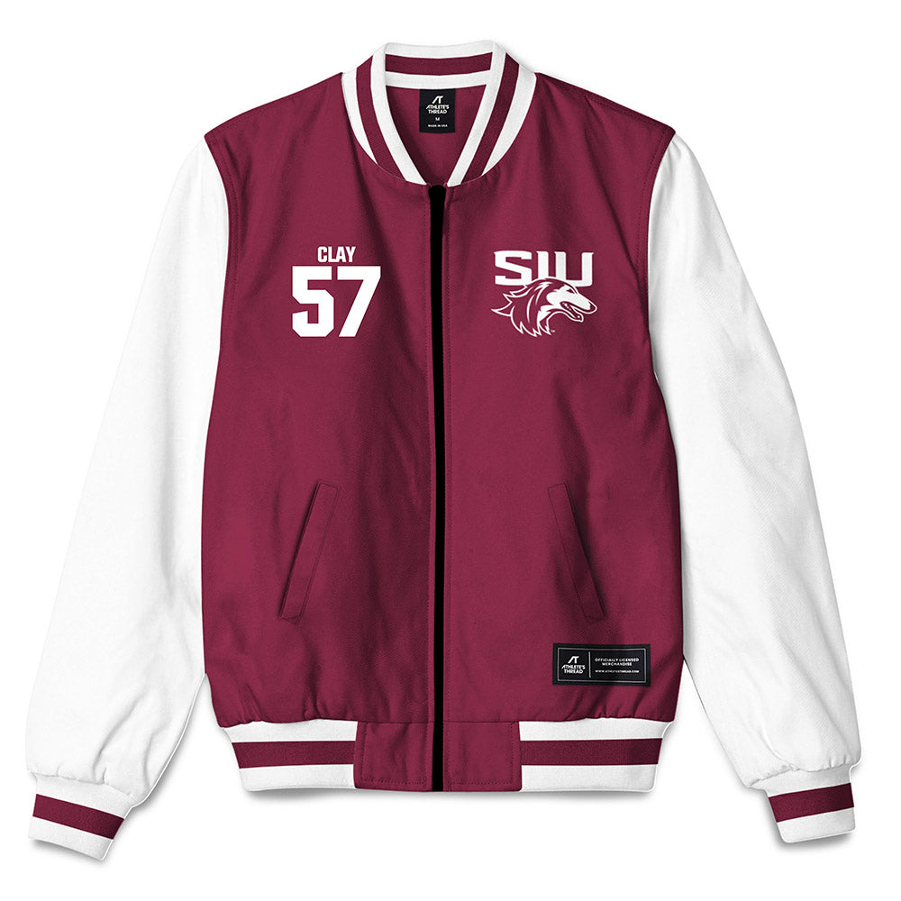SIU Carbondale - NCAA Football : Kaden Clay - Bomber Jacket-0