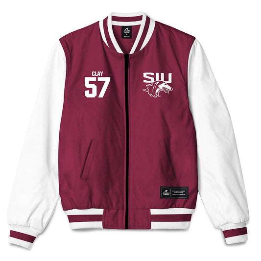 SIU Carbondale - NCAA Football : Kaden Clay - Bomber Jacket-0