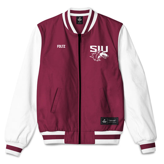 SIU Carbondale - NCAA Men's Track & Field : Will Foltz - Bomber Jacket-0