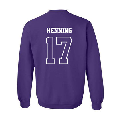 SFA - NCAA Baseball : Mark Henning - Classic Shersey Crewneck Sweatshirt-1