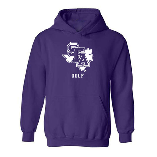 SFA - NCAA Men's Golf : Sam Gargis - Classic Shersey Hooded Sweatshirt-0