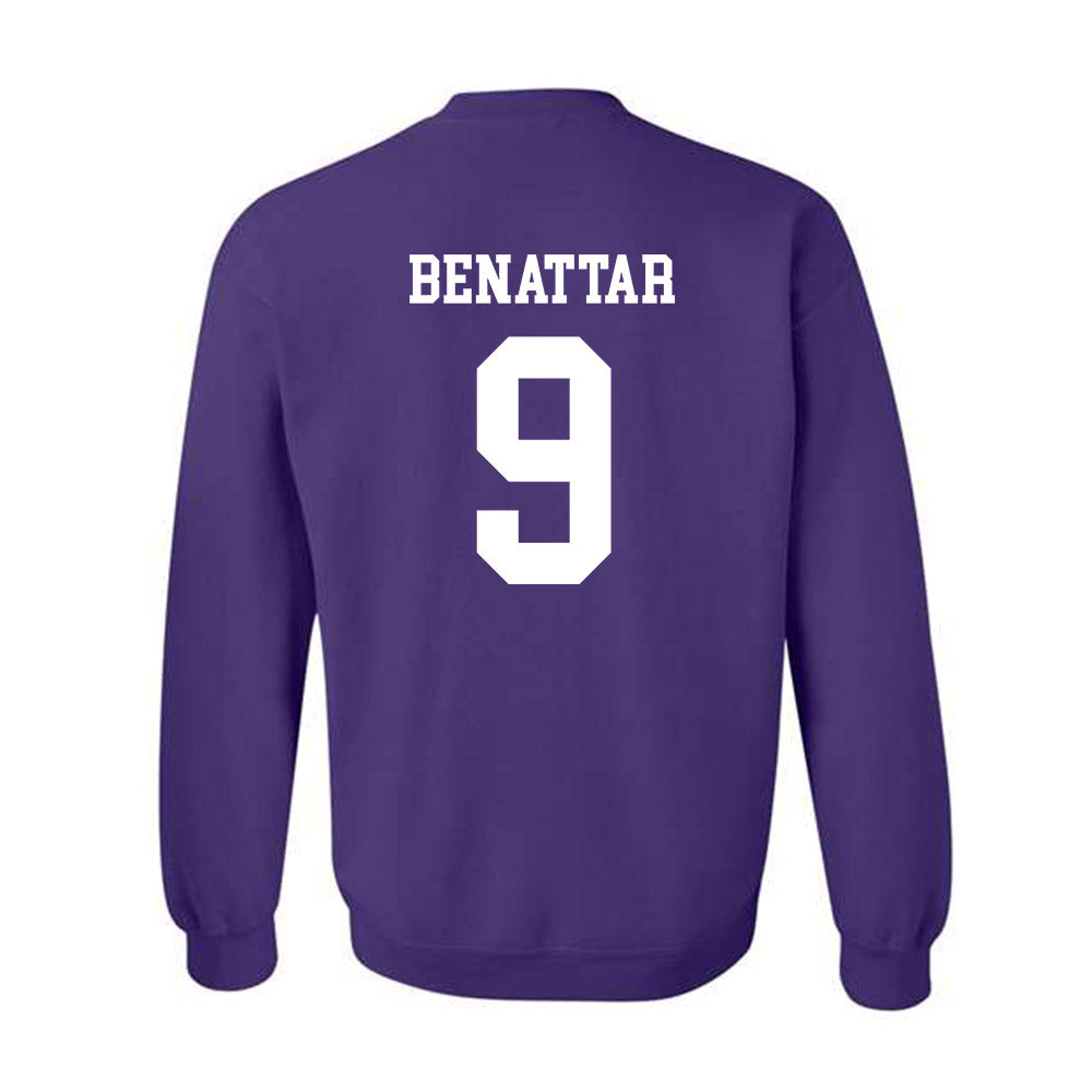 SFA - NCAA Baseball : Jackson Benattar - Classic Shersey Crewneck Sweatshirt-1