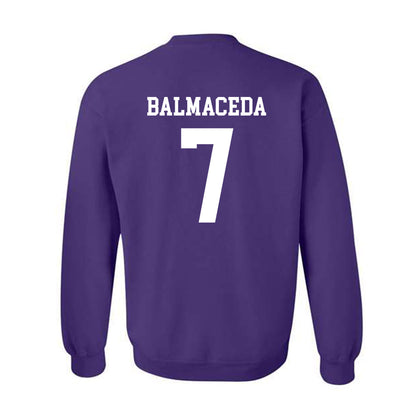 SFA - NCAA Baseball : Elian Balmaceda - Classic Shersey Crewneck Sweatshirt-1