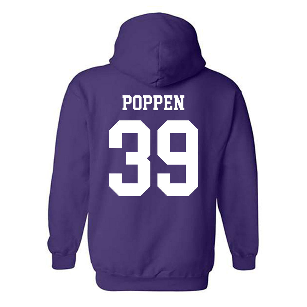 SFA - NCAA Baseball : Mason Poppen - Classic Shersey Hooded Sweatshirt-1