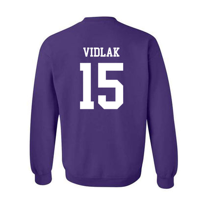 SFA - NCAA Baseball : Nate Vidlak - Classic Shersey Crewneck Sweatshirt-1