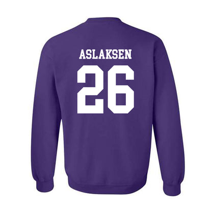 SFA - NCAA Baseball : Evan Aslaksen - Classic Shersey Crewneck Sweatshirt-1