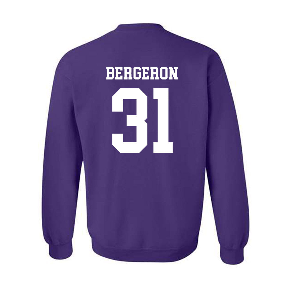 SFA - NCAA Baseball : Nate Bergeron - Classic Shersey Crewneck Sweatshirt-1