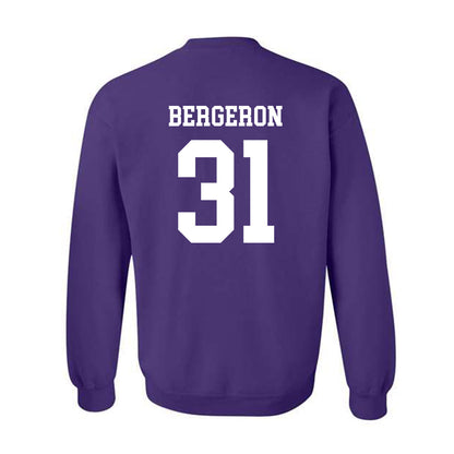 SFA - NCAA Baseball : Nate Bergeron - Classic Shersey Crewneck Sweatshirt-1