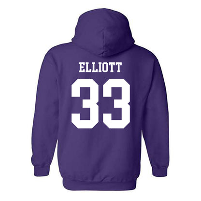 SFA - NCAA Baseball : Gage Elliott - Classic Shersey Hooded Sweatshirt-1