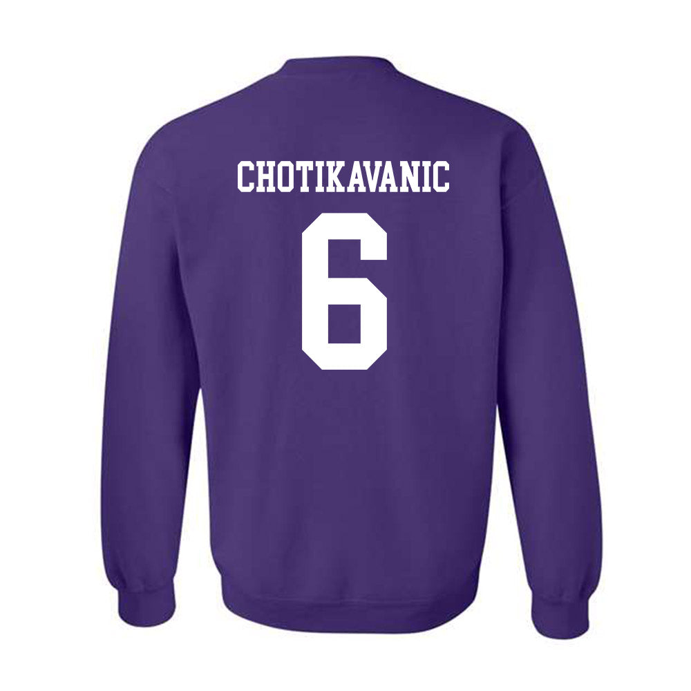 SFA - NCAA Men's Basketball : Narit Chotikavanic - Classic Shersey Crewneck Sweatshirt-1