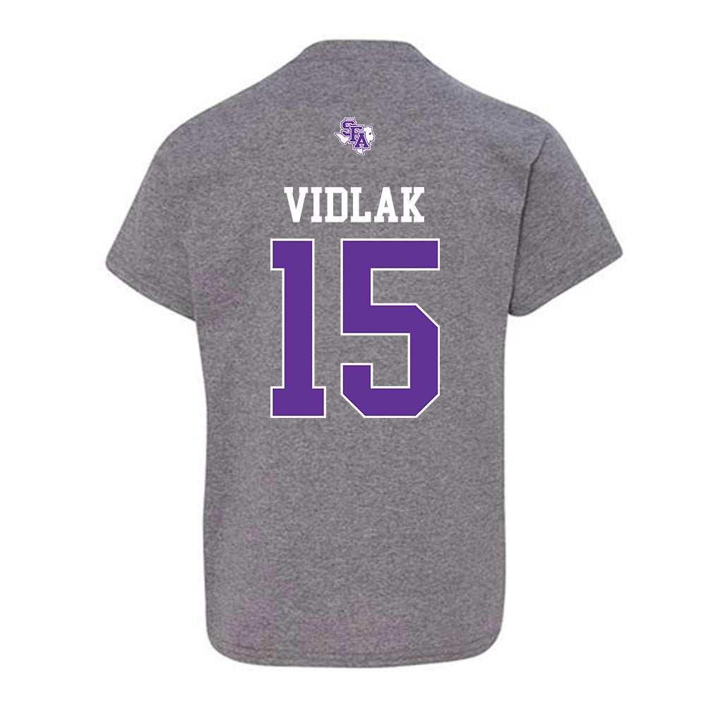 SFA - NCAA Baseball : Nate Vidlak - Youth T-Shirt-1