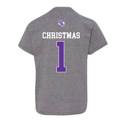 SFA - NCAA Men's Basketball : Chrishawn Christmas - Youth T-Shirt-1
