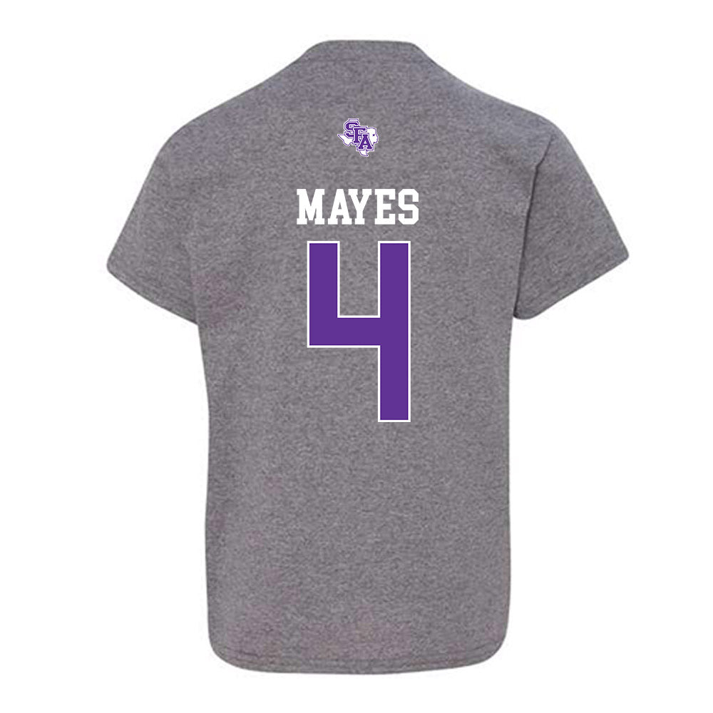 SFA - NCAA Men's Basketball : Ethan Mayes - Youth T-Shirt-1