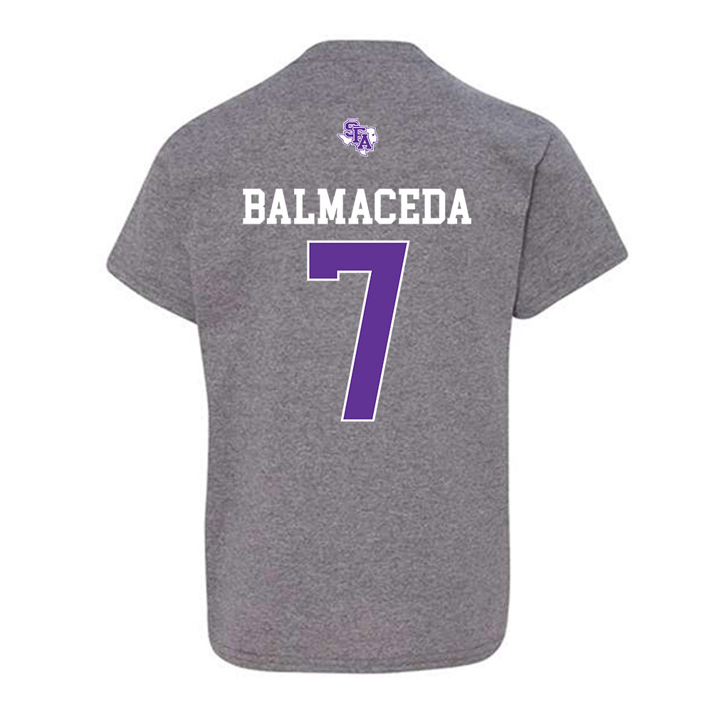 SFA - NCAA Baseball : Elian Balmaceda - Youth T-Shirt-1