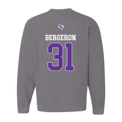SFA - NCAA Baseball : Nate Bergeron - Crewneck Sweatshirt-1