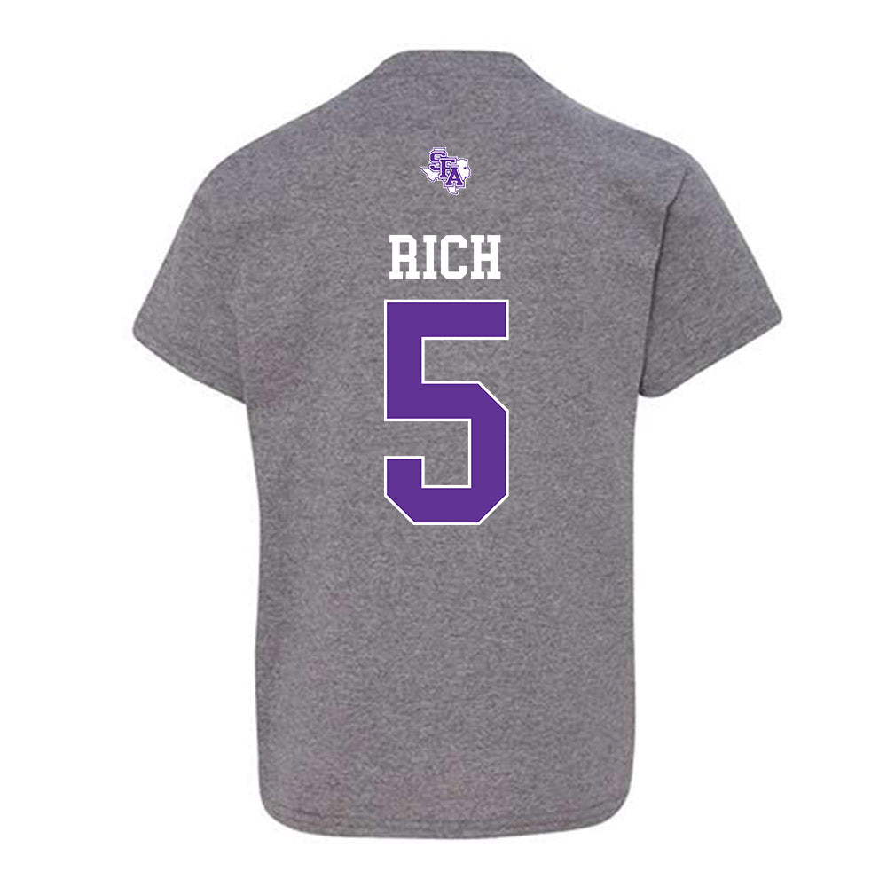 SFA - NCAA Beach Volleyball : Reese Rich - Youth T-Shirt-1