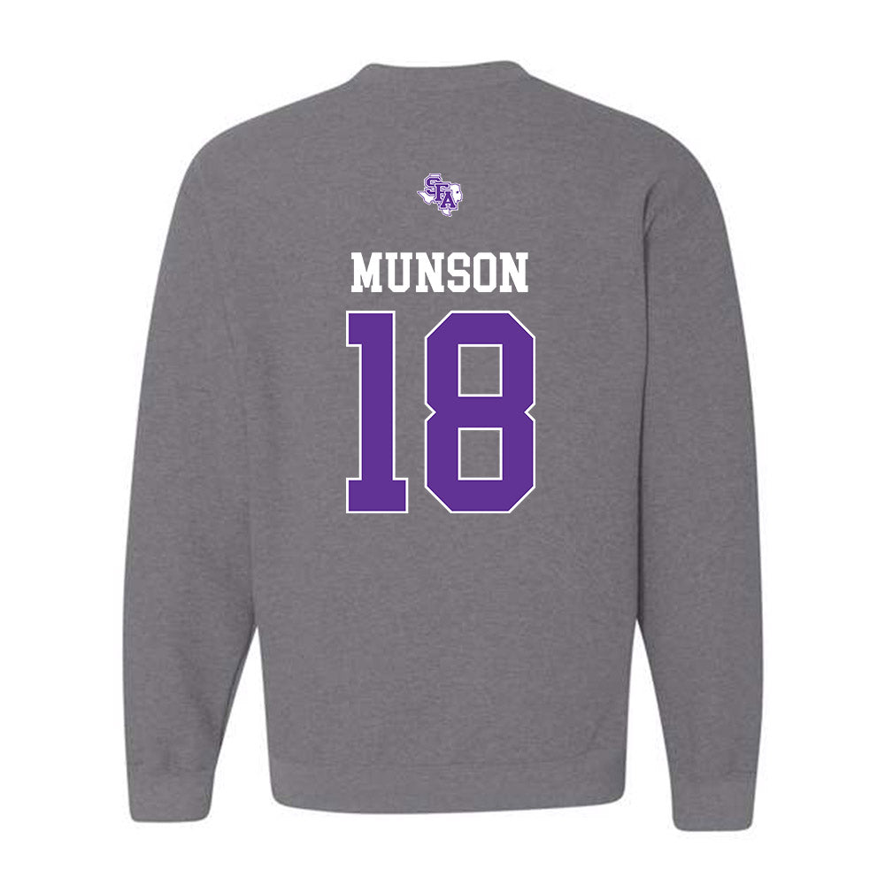 SFA - NCAA Baseball : Kadin Munson - Crewneck Sweatshirt-1