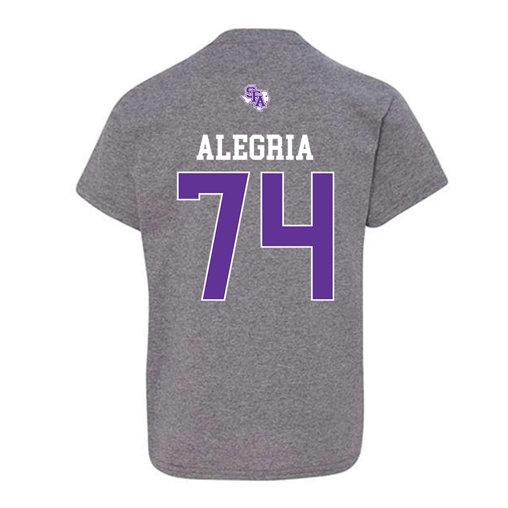 SFA - NCAA Football : Giovanny Alegria - Youth T-Shirt-1