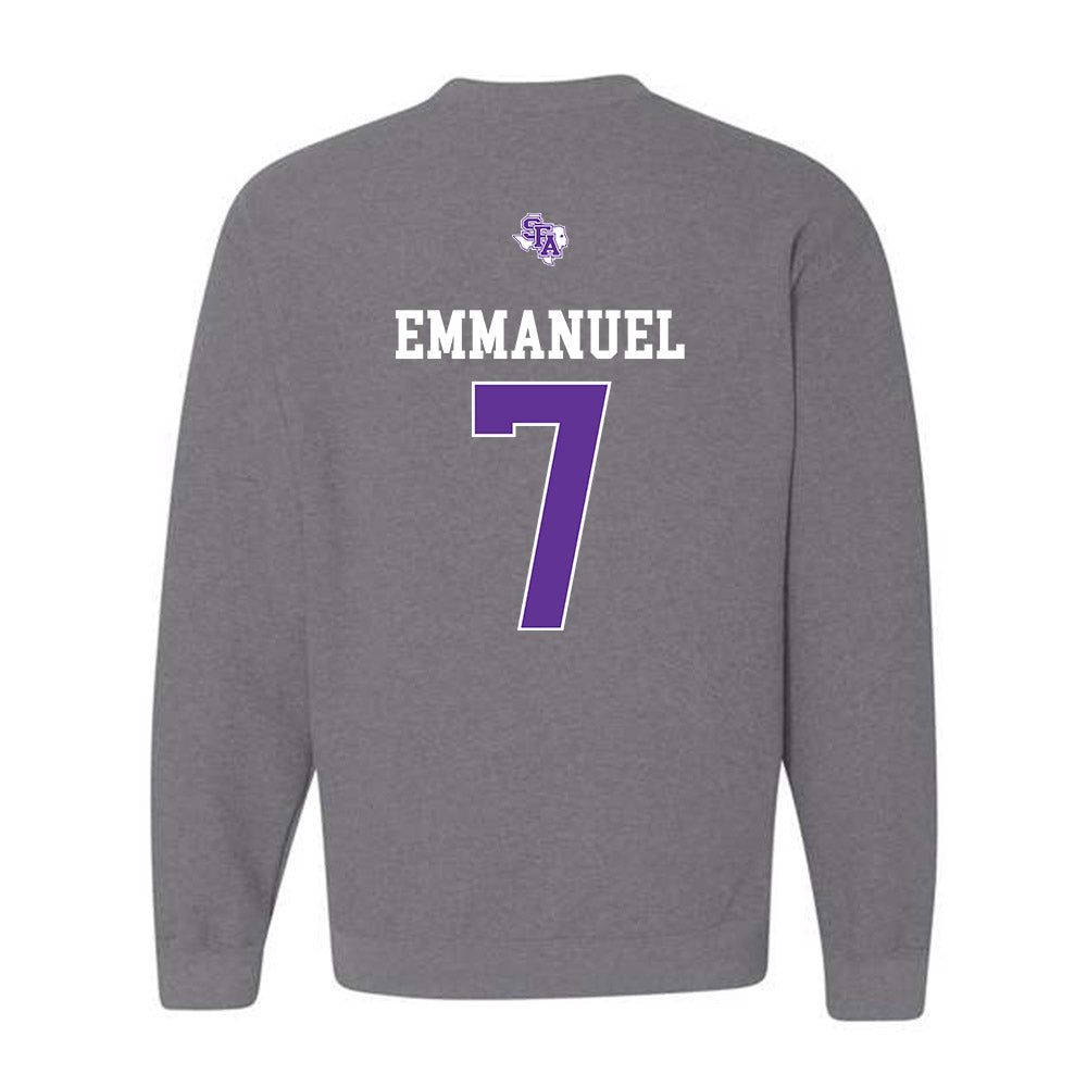 SFA - NCAA Men's Basketball : Keenan Emmanuel - Crewneck Sweatshirt-1