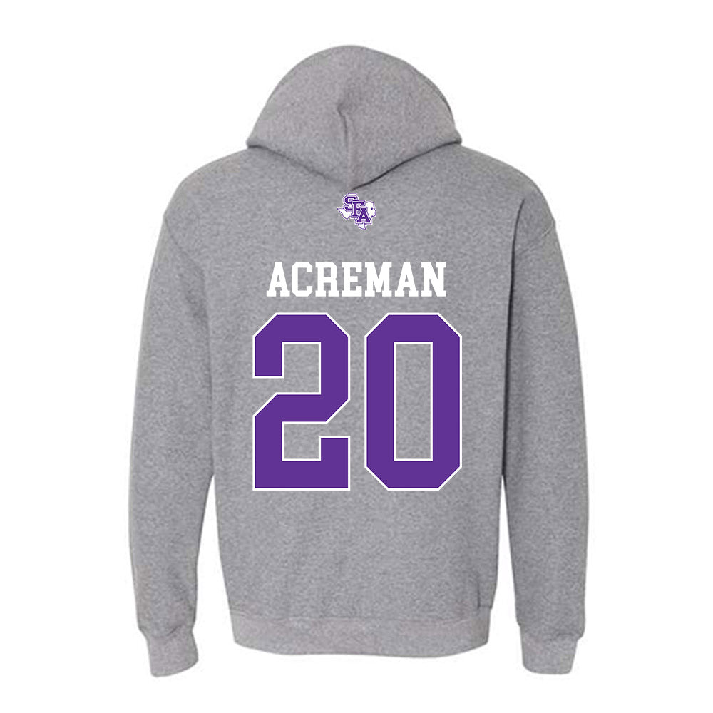 SFA - NCAA Baseball : Trey Acreman - Hooded Sweatshirt-1