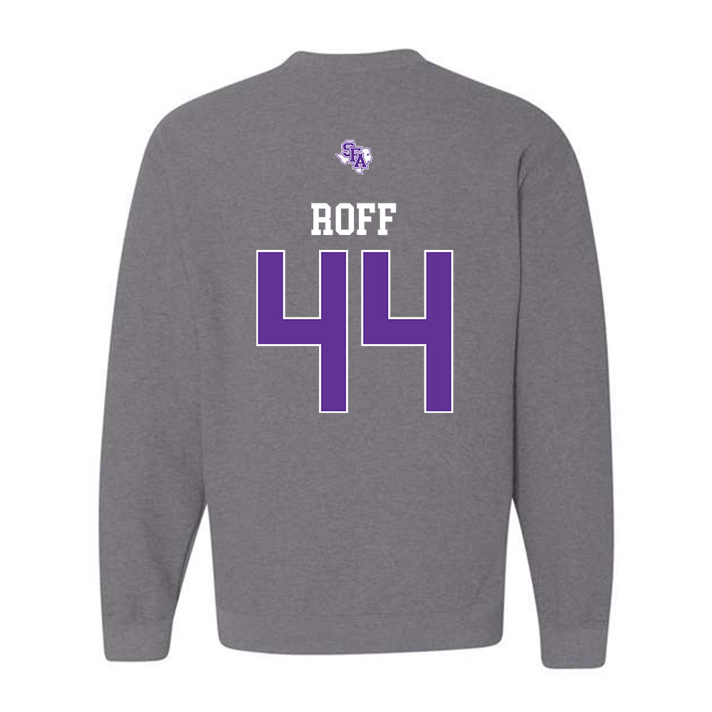 SFA - NCAA Baseball : Remington Roff - Crewneck Sweatshirt-1