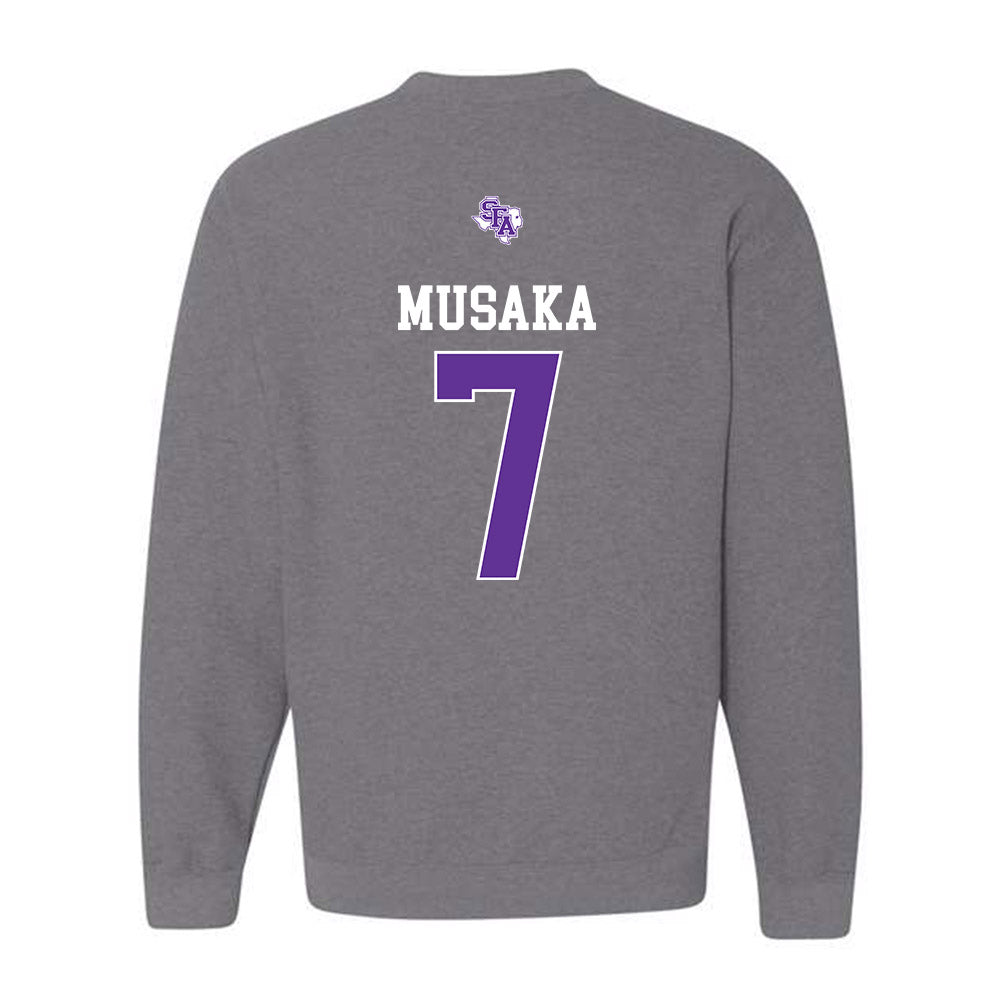 SFA - NCAA Men's Basketball : Tichyque Musaka - Crewneck Sweatshirt-1