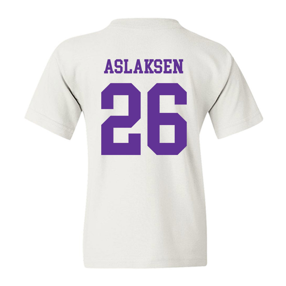 SFA - NCAA Baseball : Evan Aslaksen - Youth T-Shirt-1