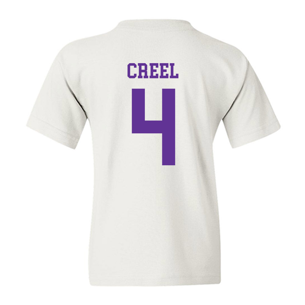 SFA - NCAA Baseball : Jhett Creel - Youth T-Shirt-1