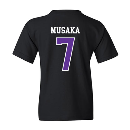 SFA - NCAA Men's Basketball : Tichyque Musaka - Youth T-Shirt-1