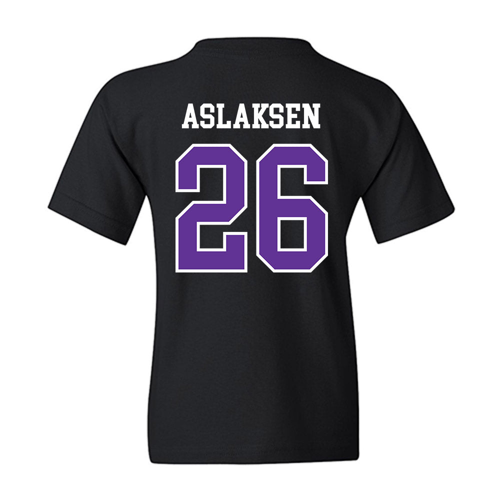 SFA - NCAA Baseball : Evan Aslaksen - Youth T-Shirt-1